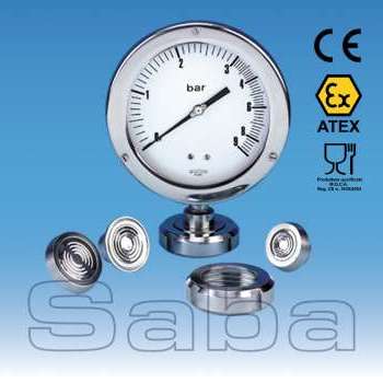 Sanitary Pressure Gauge with Logarithmic Scale