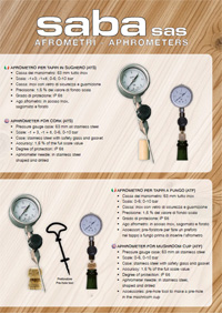 Brochure afrometri Saba strumentazione