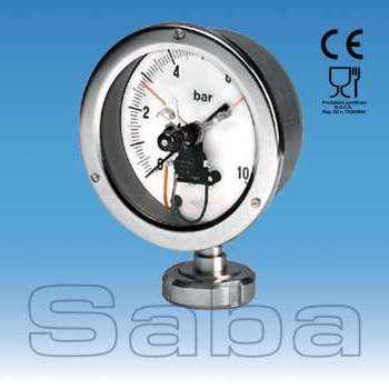 Sanitary Pressure Gauge with electronic Contact