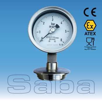 sanitary Pressure Gauge with Varivent diaphragm