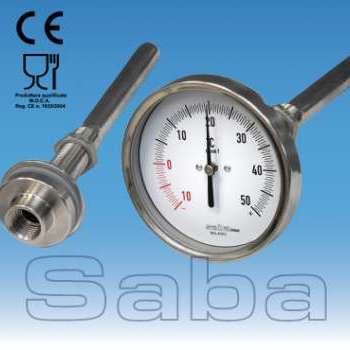 Thermometer with thermowell for barrels
